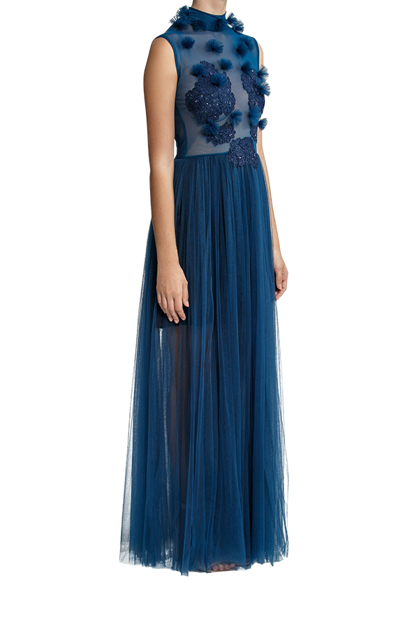 Dreamer Lace Gown - Midnight Blue