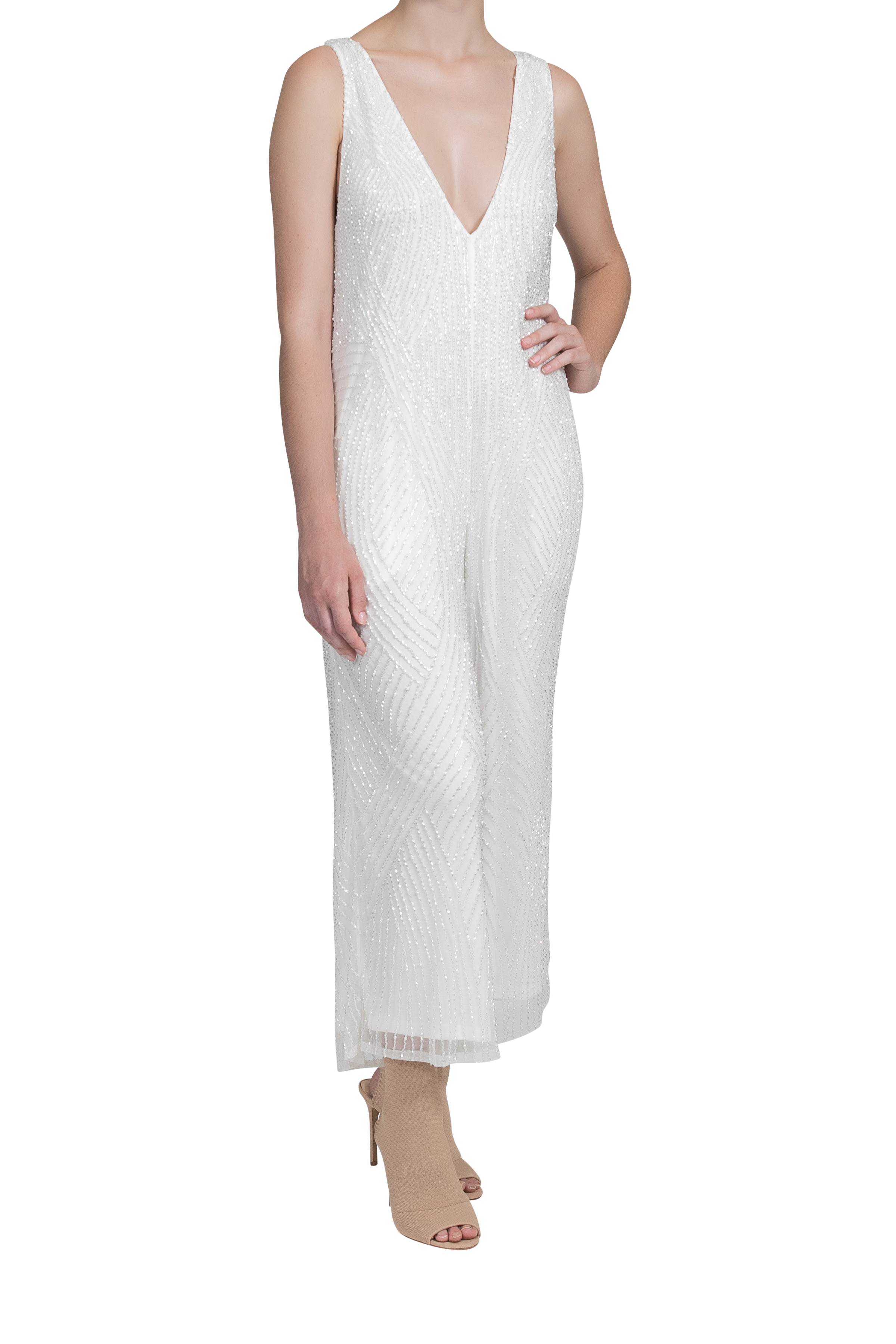 Amplify Jumpsuit - Pearl White