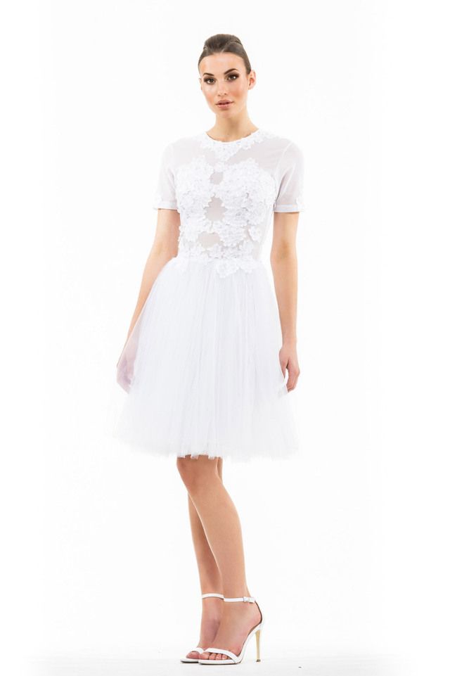Ethereal Lace Dress - White