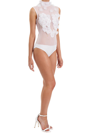 Dreamer Lace Bodysuit - White