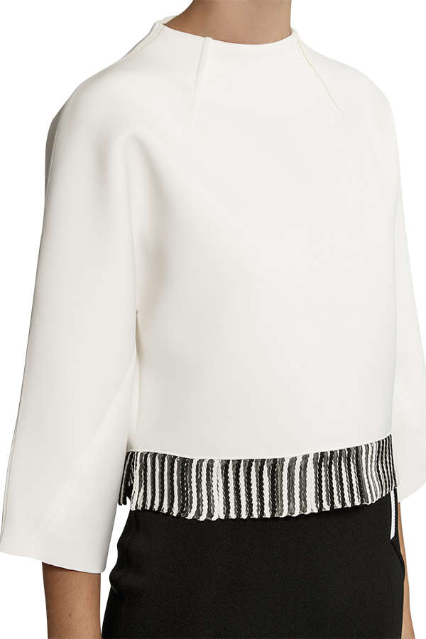 Icon Neoprene Sweater - White