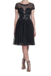 Illusion Lace Dress - Black