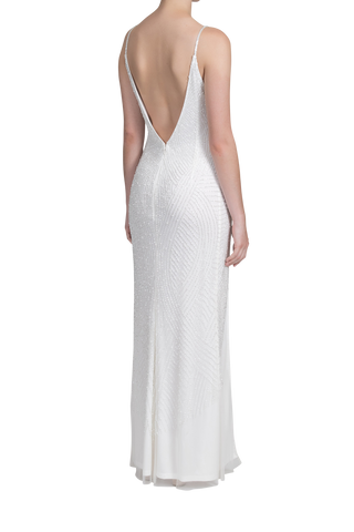 Starry Night Gown - Pearl White