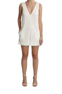 Neo-Art Playsuit - Pearl White
