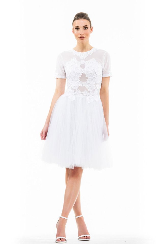 Ethereal Lace Dress - White